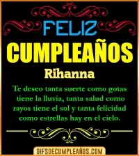 GIF Frases de Cumpleaños Rihanna